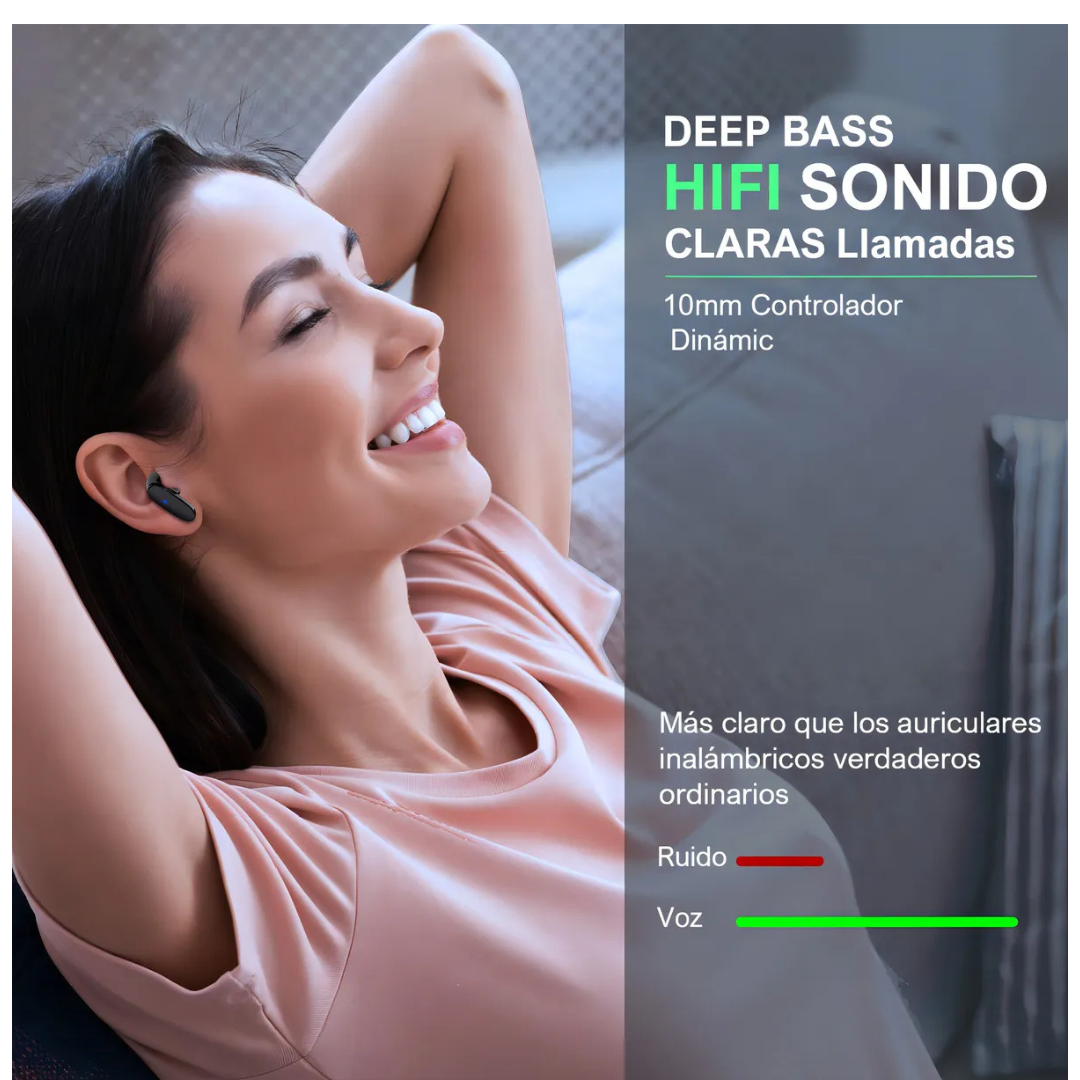 Auriculares In-ear Inalámbricos 1hora Bluetooth 5.0 Modernos