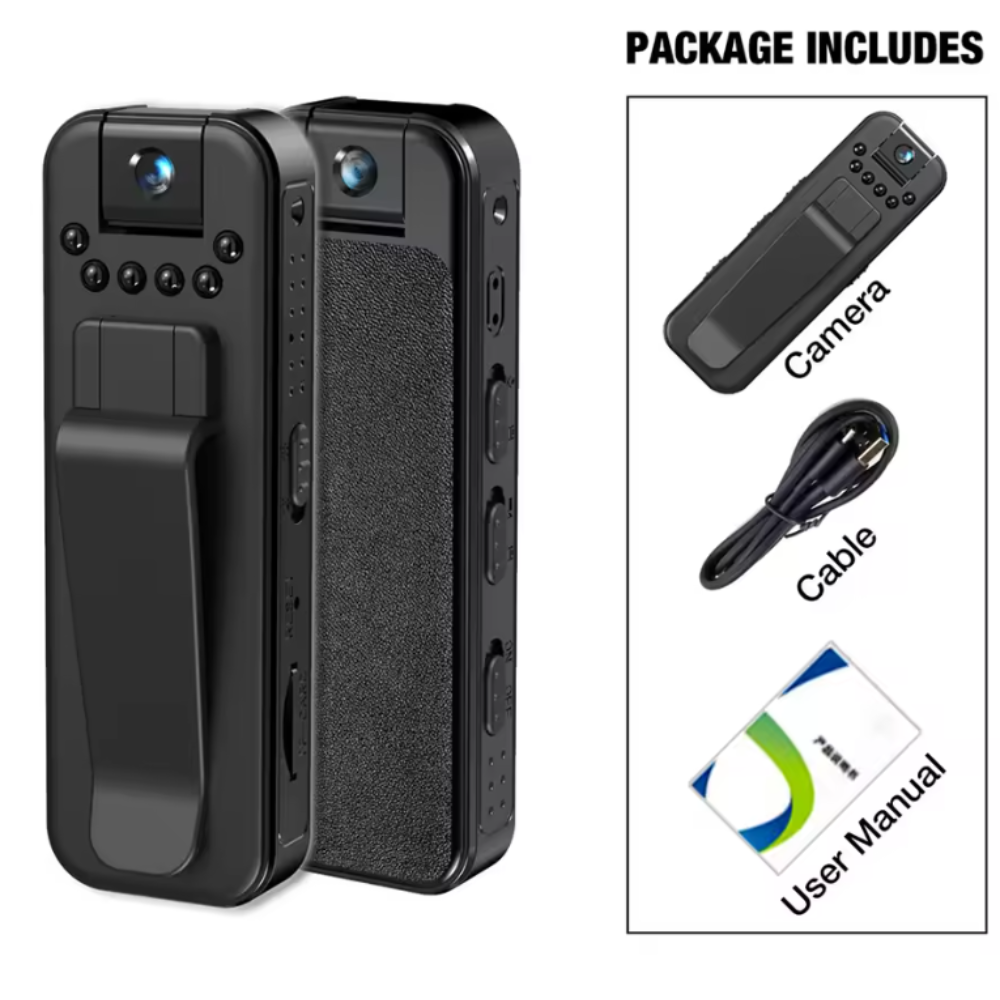 Cámara Espía Lente Giratorio Visión Nocturna Infrarroja 1080