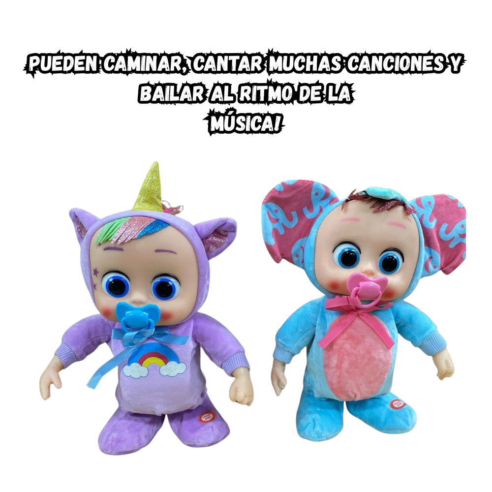 Cry Baby Muñeca Bebe Interactiva Camina, canta, baila y llora