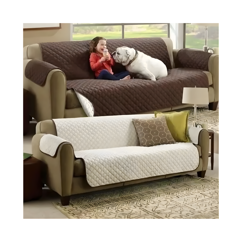 Cubierta Protectora Para Sofa 3 puestos Doble Faz Antipelos