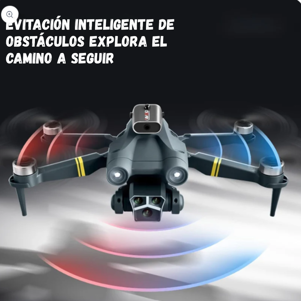 Dron M3 Max Rc Quadcopter, dual cámaras HD 4K, Wifi, Fpv, evitación de obstáculos, Control remoto con baterías y estuche de transporte.