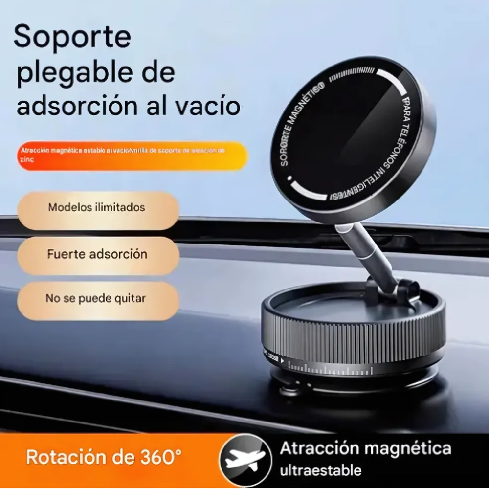 Soporte Holder Magnético Para Teléfono Con Succión Al Vacío