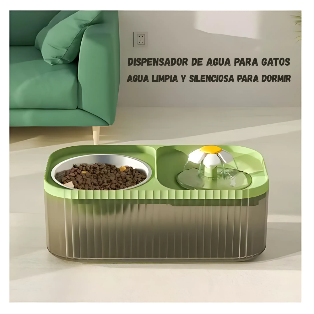 Bebedero 2en1 Automático Para Perros Y Gatos