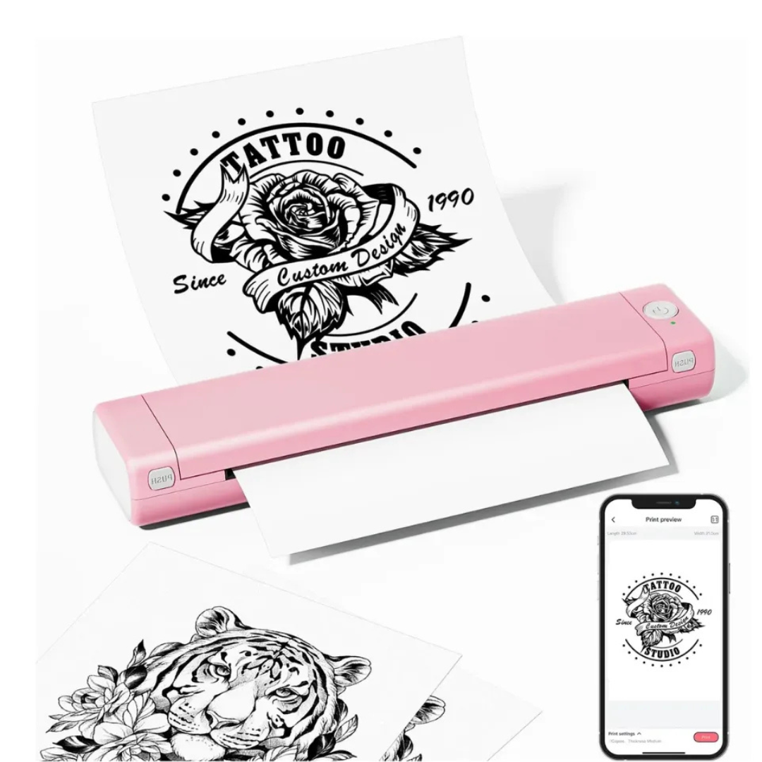 Impresora Portatil Phomemo Bluetooth Termica + Resma Carta