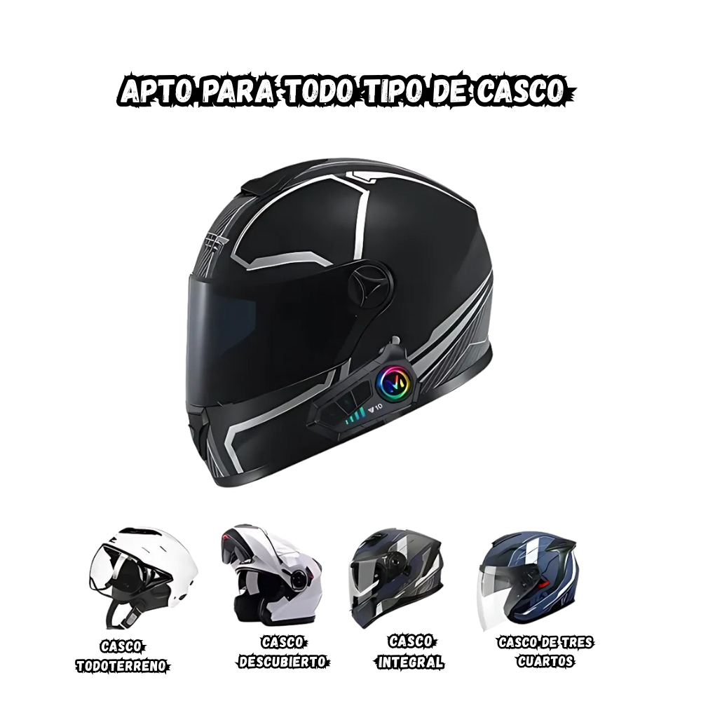 Intercomunicador Bluetooth Para Moto V10 Nuevo Modelo 2025 X2