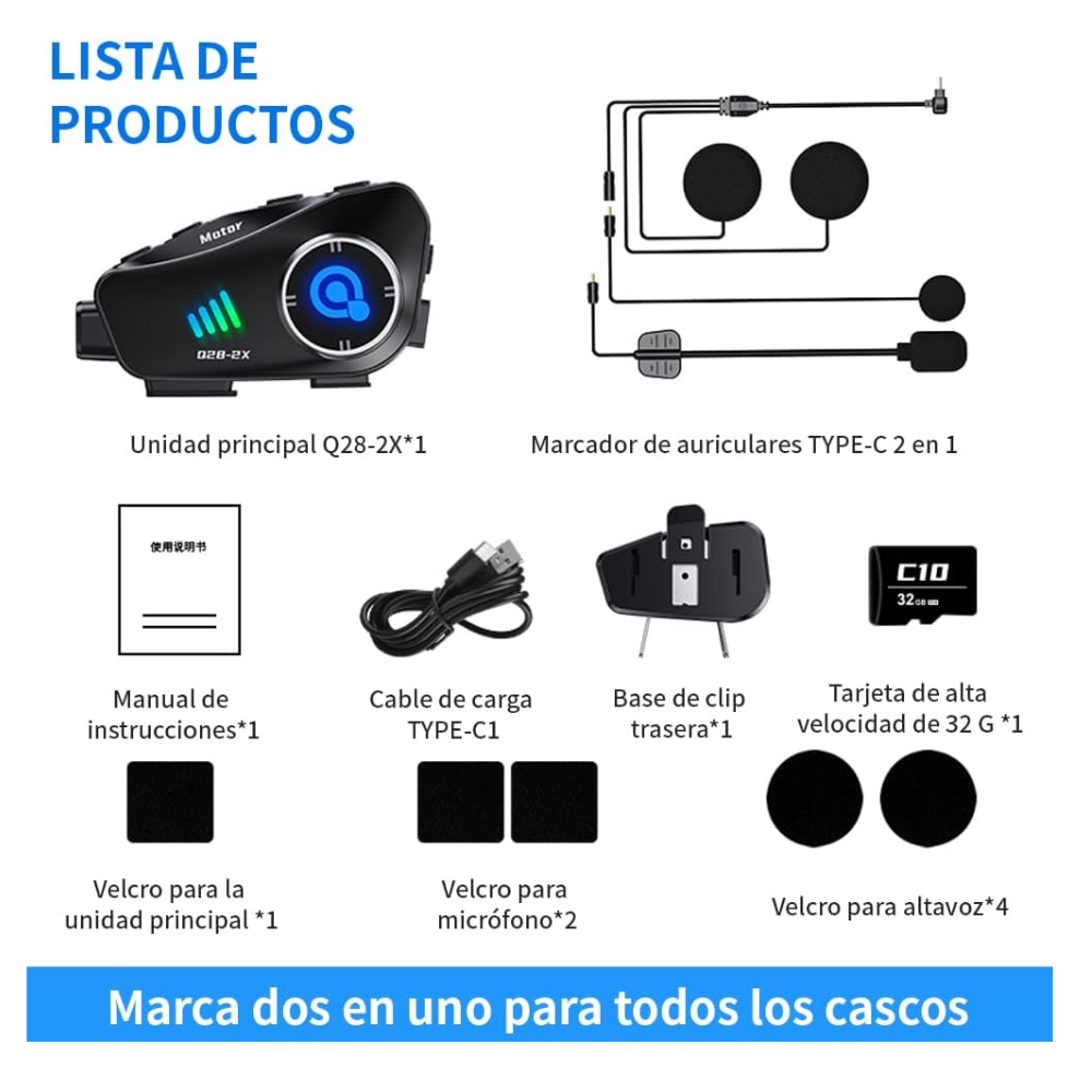 Intercomunicador Todo En 1 Cámara 1080p Impermeable Q28-2x