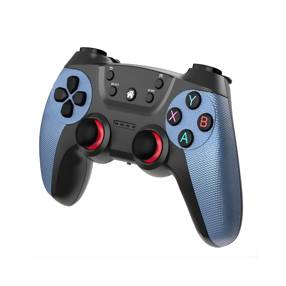 Set de Doble Control Gamer Inalambricos Usb Joystick 2,4 G Azul