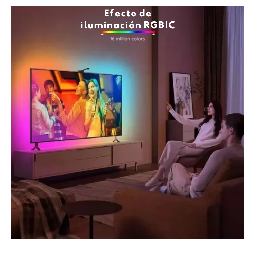 Tira Cinta Luz Led Rgb Inmersiva Inteligente Para Tv Cámara