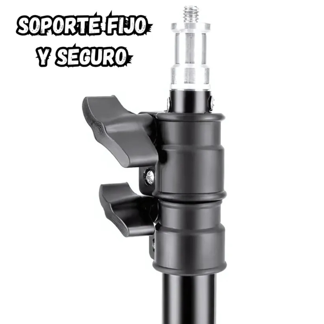 Trípode Stand 2.10m Para Aro De Luz Cámara Flash