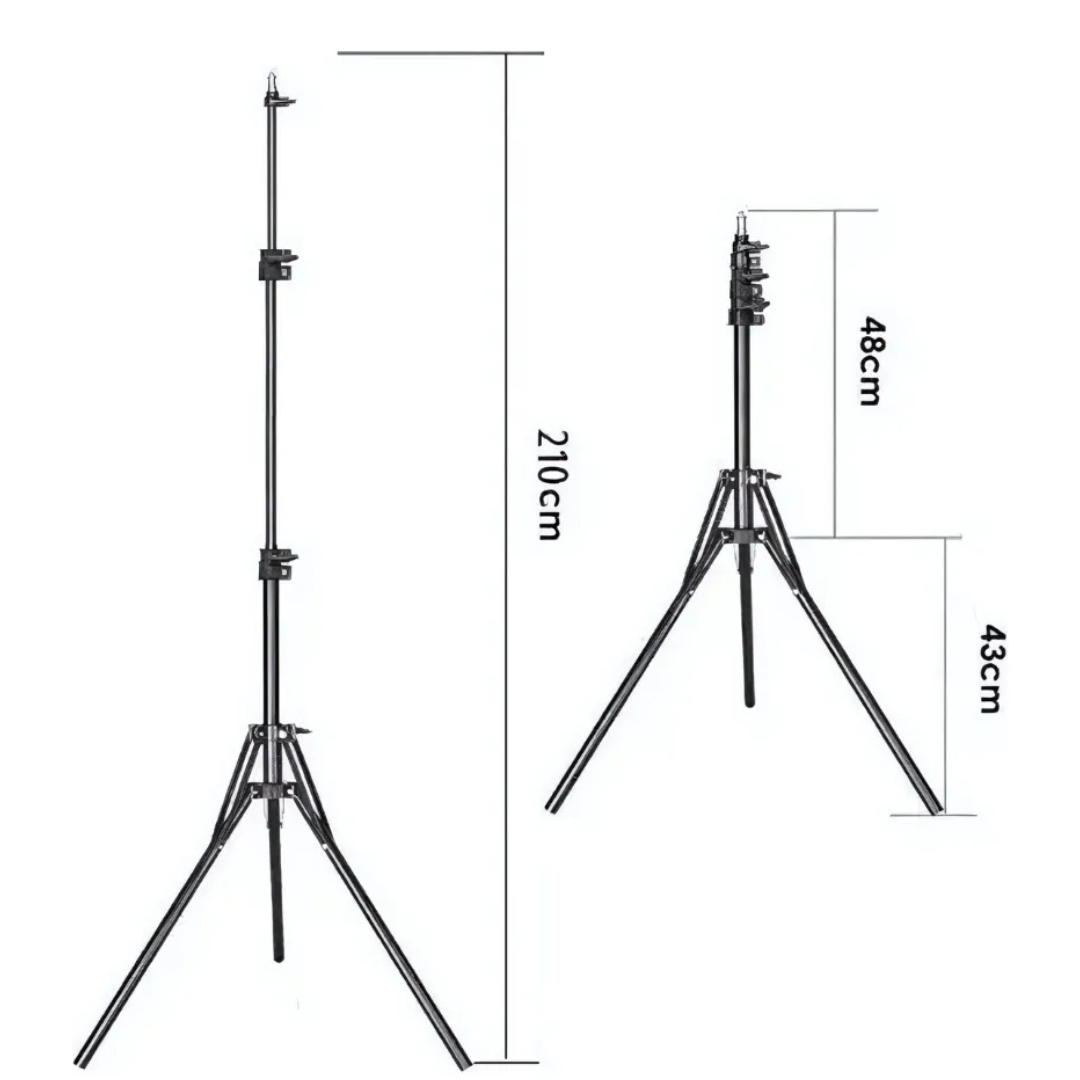 Trípode Stand 2.10m Para Aro De Luz Cámara Flash