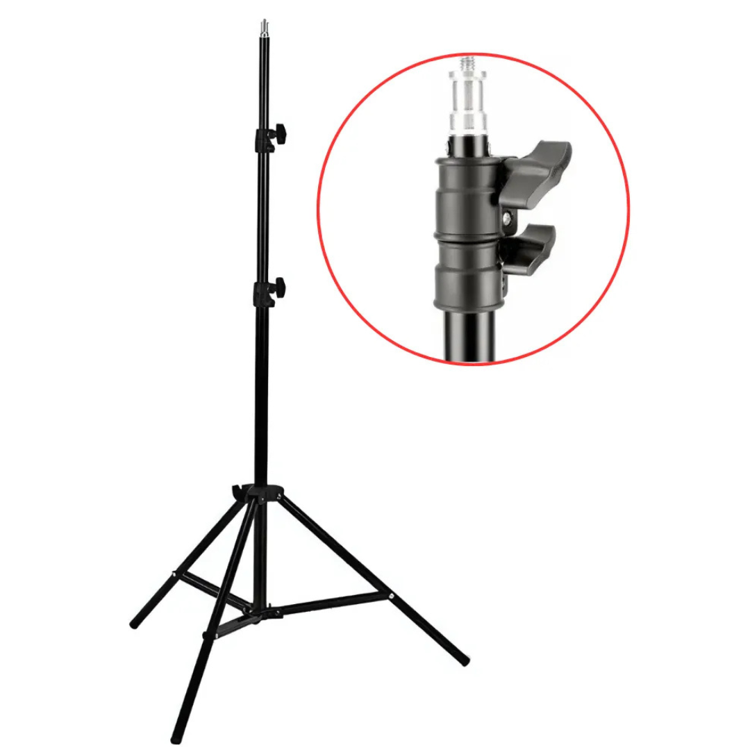 Trípode Stand 2.10m Para Aro De Luz Cámara Flash