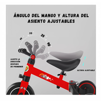 Bicicleta De Equilibrio Infantil 3 En 1 Con Pedales