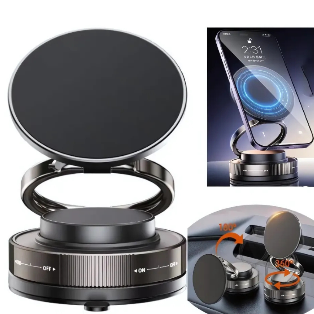 Soporte Holder Magnético Para Teléfono Con Succión Al Vacío