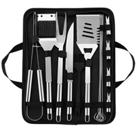 Juego De Barbacoa Utensilios De Parrilla Inoxidable De 15pzs