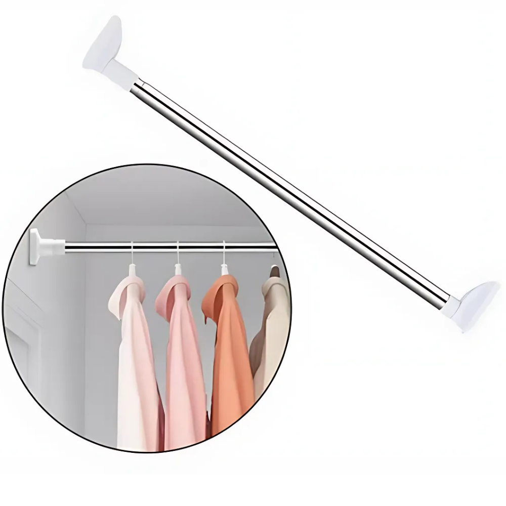 Tubo Barra Colgar Cortina Ropa 50-80 Cm