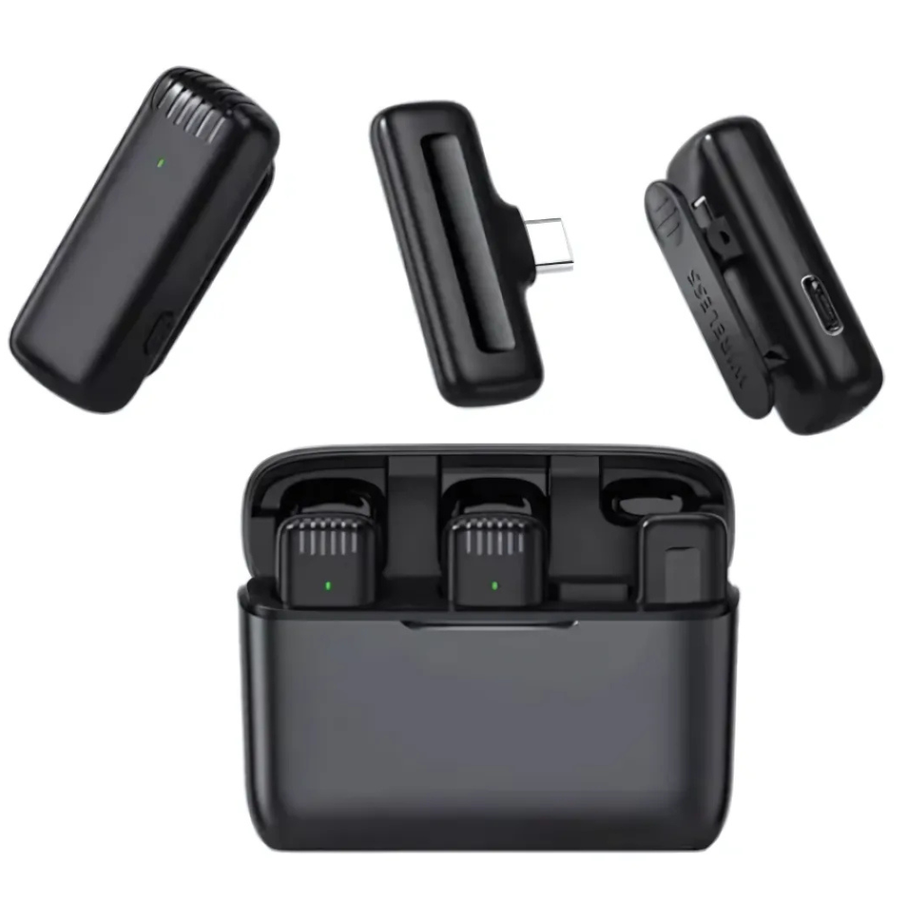 Micrófono De Solapa Inalámbrico Para Tipo C J13 Dual