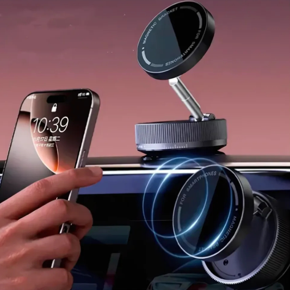 Soporte Holder Magnético Para Teléfono Con Succión Al Vacío