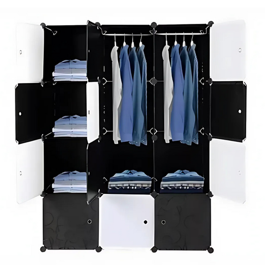 Armario Plástico 4 Niveles Organizador De Ropa 1.43cm