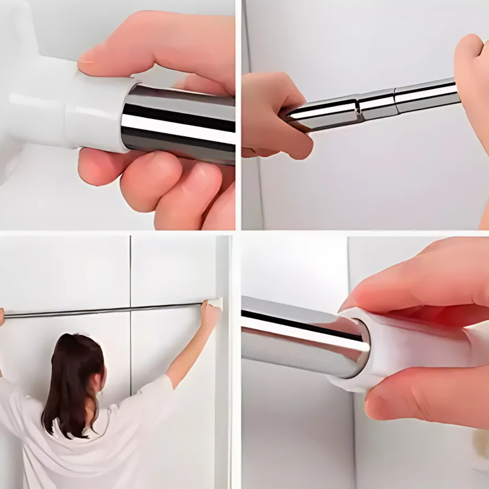 Tubo Barra Colgar Cortina Ropa 50-80 Cm