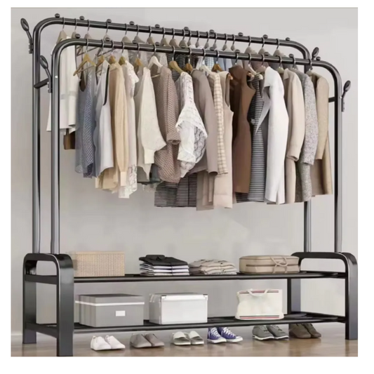 Perchero Zapatero Doble Alta Resistencia 48kg Multifuncion