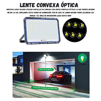 Reflector Solar Led Lampara 5000w Jortan Con Control Y Panel