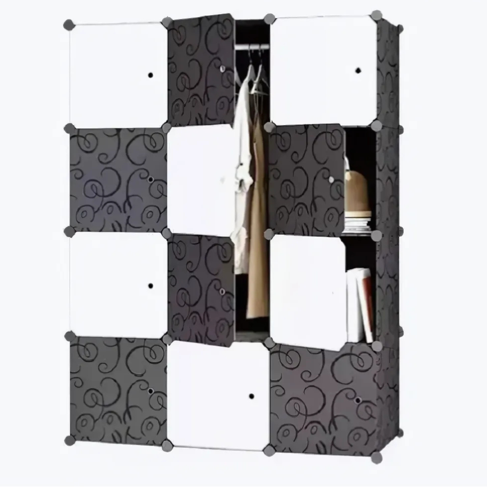 Armario Plástico 4 Niveles Organizador De Ropa 1.43cm