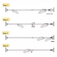 Tubo Barra Colgar Cortina Ropa 50-80 Cm