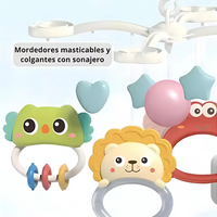 Móvil Musical Para Cuna Bebe Con Proyector Y Rotación 360°