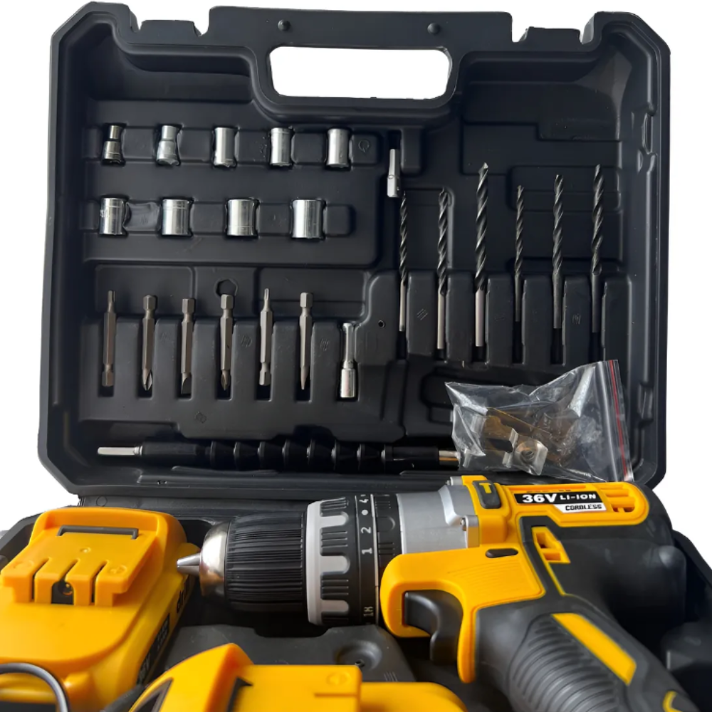 Taladro Atornillador Percutor Inalámbrico De 36 Voltios 3/8