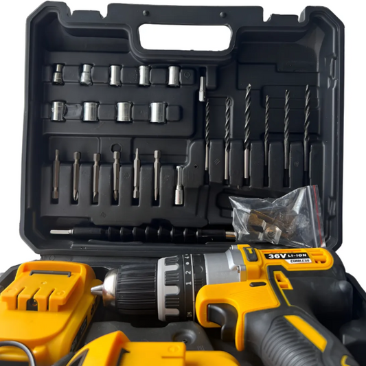 Taladro Atornillador Percutor Inalámbrico De 36 Voltios 3/8