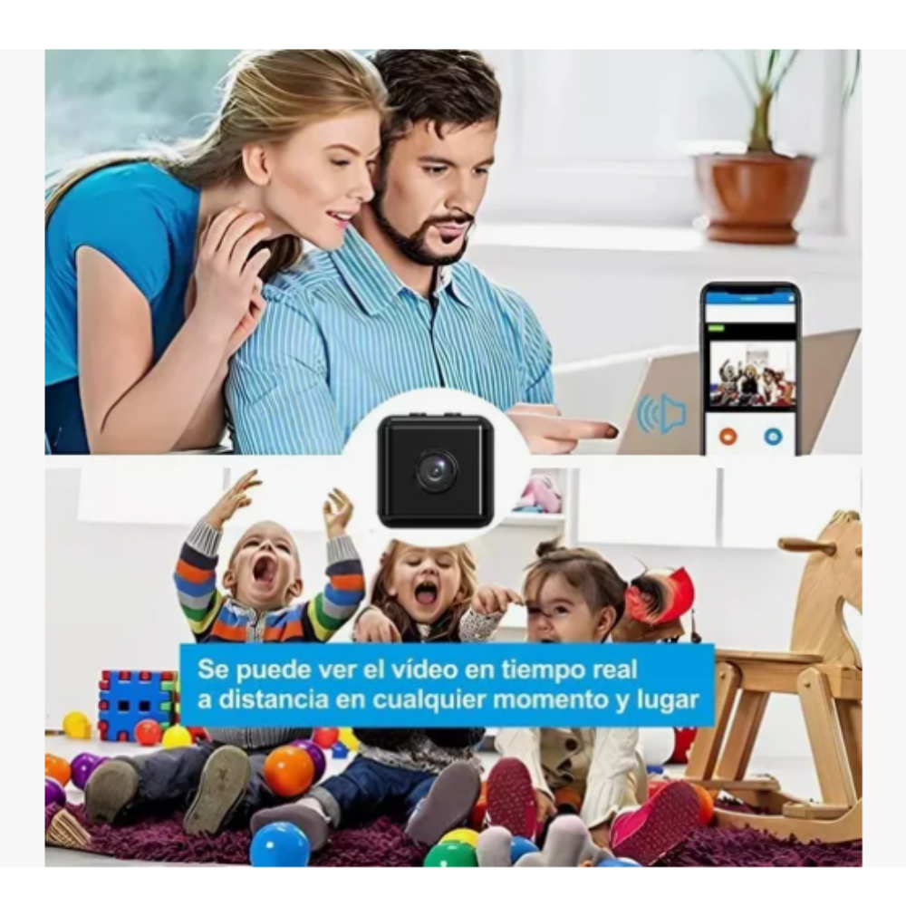 Mini Cámara Espía Wifi Full Hd 1080p Con Visión Nocturna