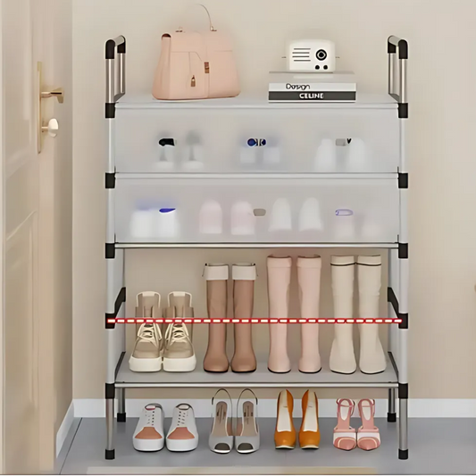 Zapatero Organizador Gabinete Moderno 18 Pares Con Puertas