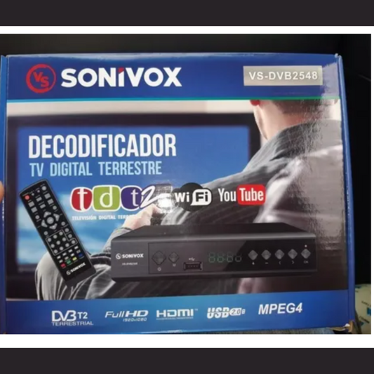Decodificador Tdt Sonivox Vsdvb2548 Tv Digital Terrestre Usb