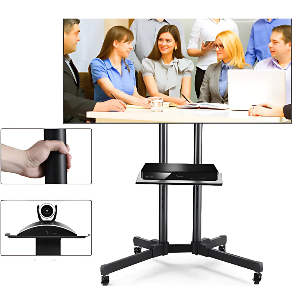 Soporte De Tv Con Pedestal Para Videoconferencias 32 A 65 Pl