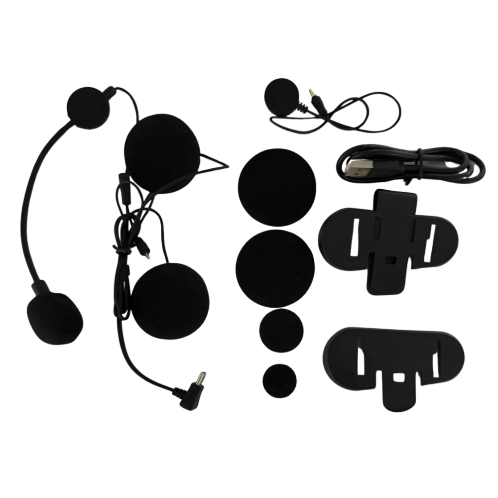 Intercomunicador De Moto Para Casco 1.2 Km Bluetooth V6plus