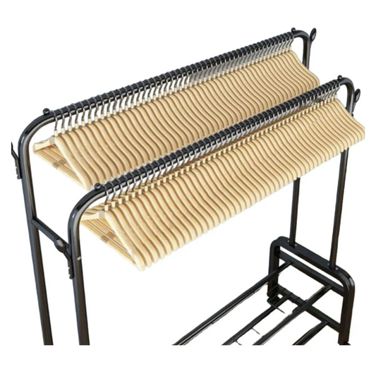 Perchero Zapatero Doble Alta Resistencia 48kg Multifuncion