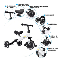 Bicicleta De Equilibrio Infantil 3 En 1 Con Pedales
