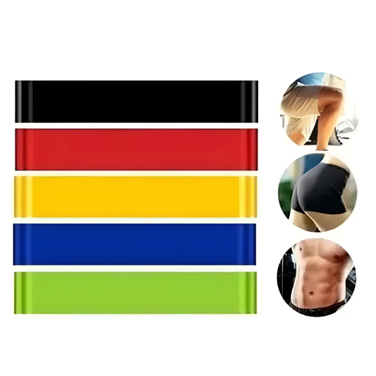 Kit 5 Bandas De Resistencia Para Hacer Ejercicios Elásticas
