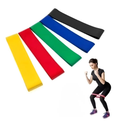 Kit 5 Bandas De Resistencia Para Hacer Ejercicios Elásticas