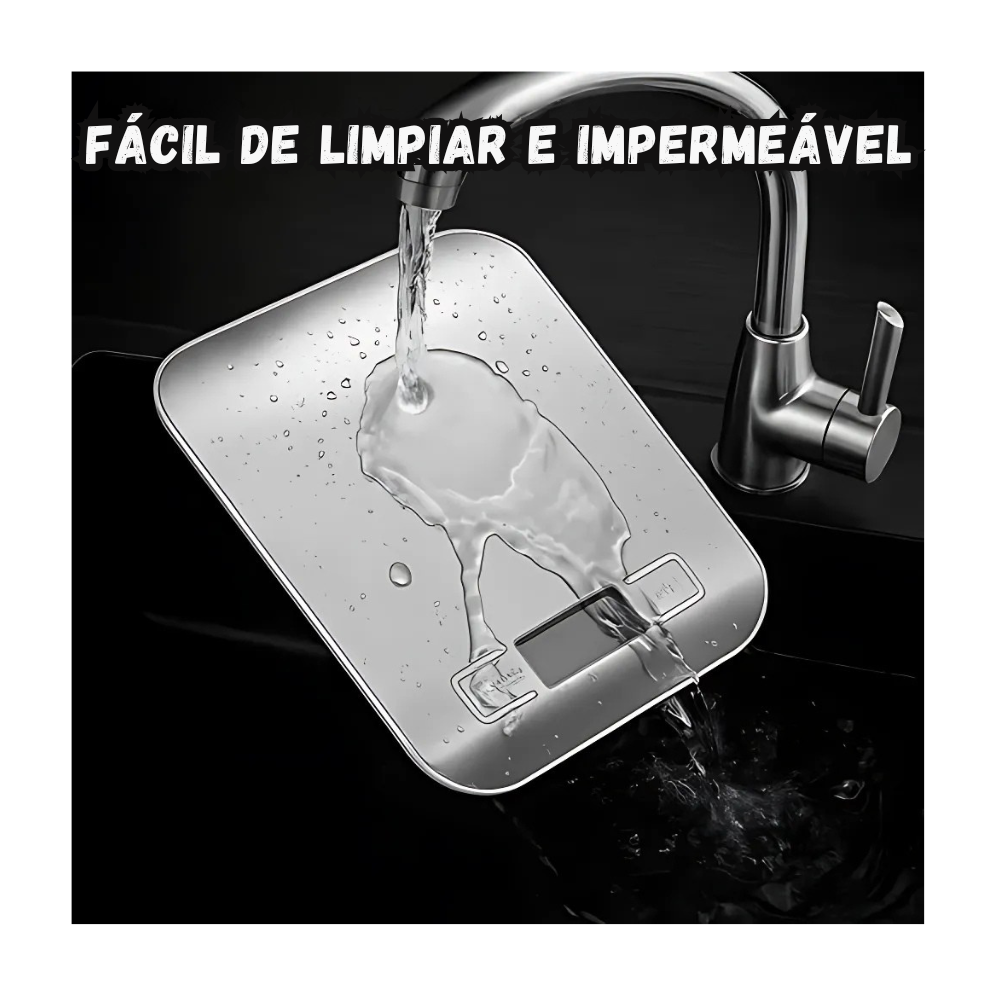 Bascula Balanza Gramera Impermeable Pantalla Digital 5kg