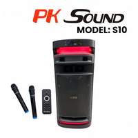 Parlante Portátil Recargable 8 Doble Woofer Con Luces Rgb