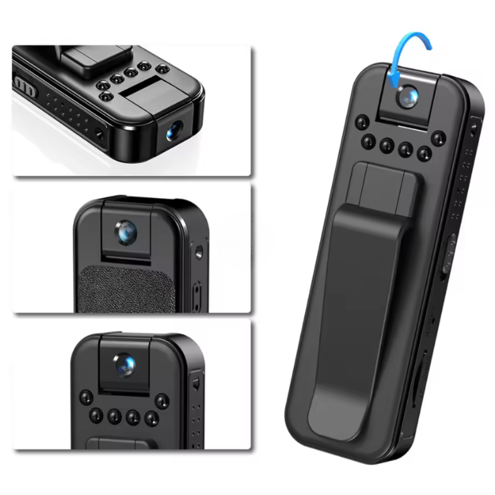 Cámara Espía Lente Giratorio Visión Nocturna Infrarroja 1080