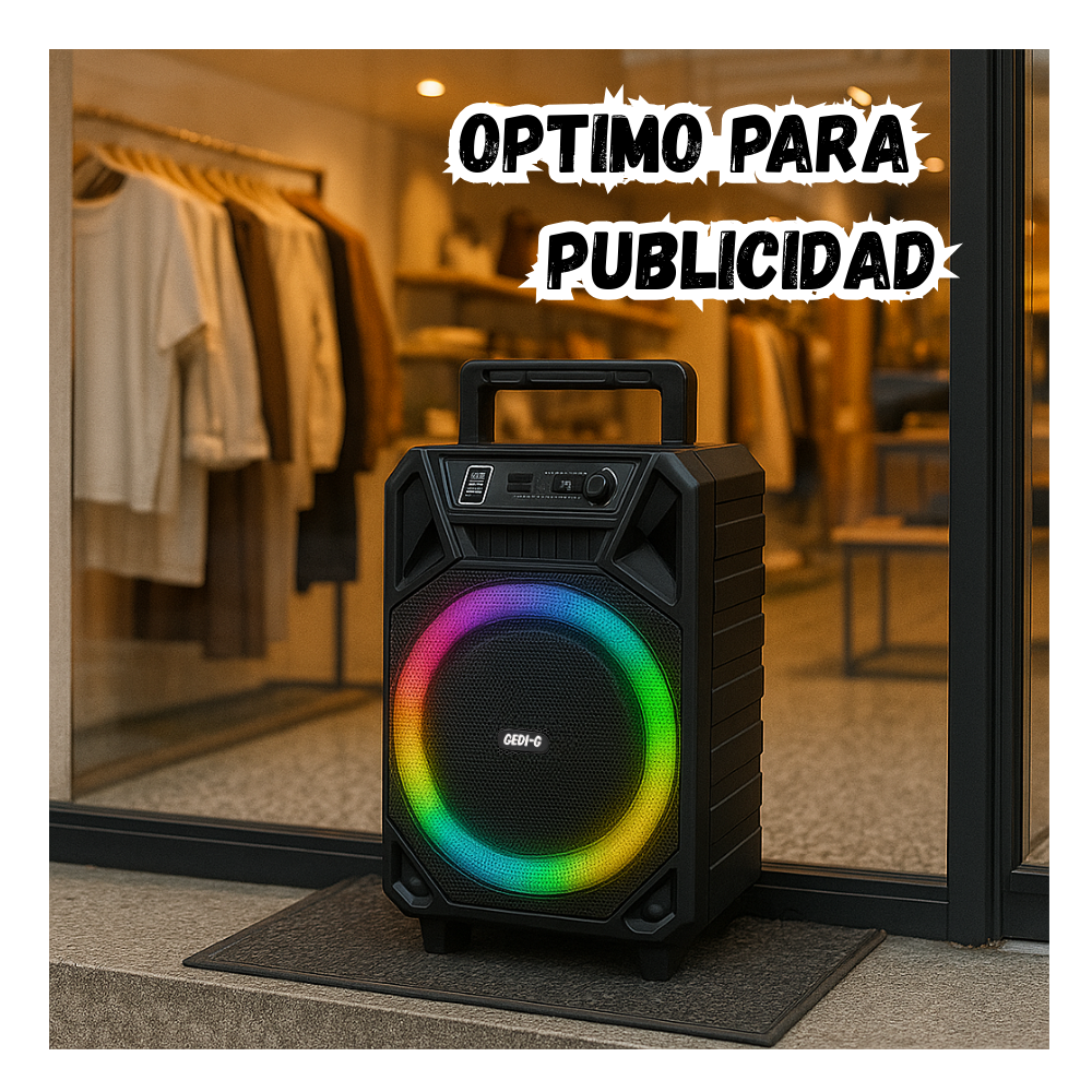 Cabina Portátil 12 Pulgadas +control +micrófono Inalámbrico