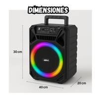 Cabina Portátil 12 Pulgadas +control +micrófono Inalámbrico