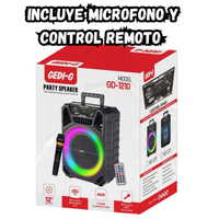 Cabina Portátil 12 Pulgadas +control +micrófono Inalámbrico