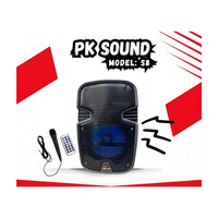 Cabina de sonido Pk Sound Con Microfono y Control Remoto S8