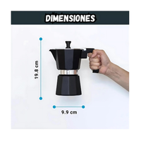 Cafetera Italiana Moka 6 tazas  Cafe Tipo Espresso 300 ML