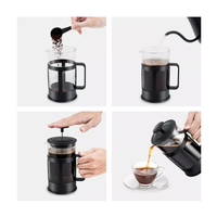 Cafetera Prensa Francesa De Vidrio 350 Ml Con Filtro