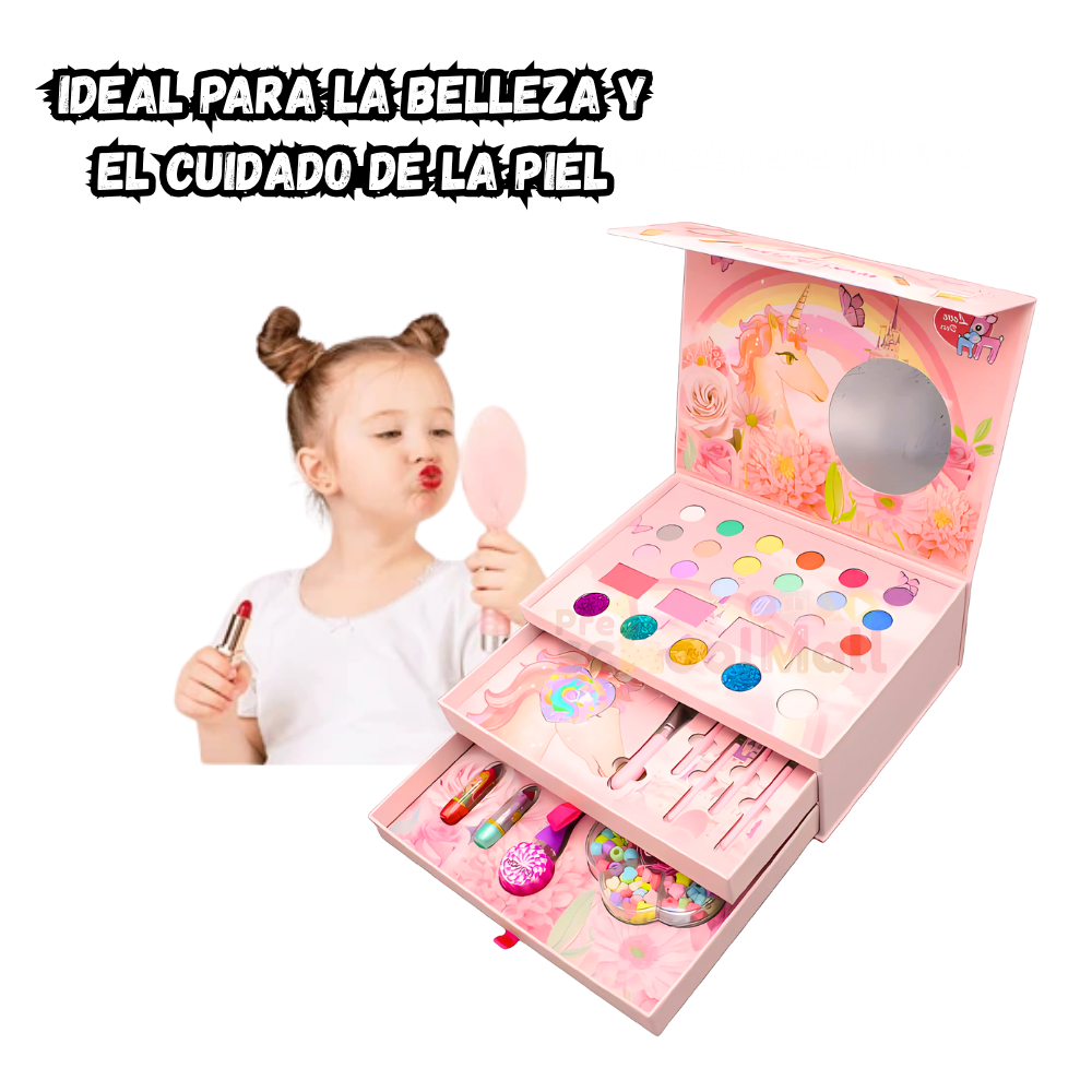 Set de maquillaje no toxico Unicornio Diy Beads Kit Completo