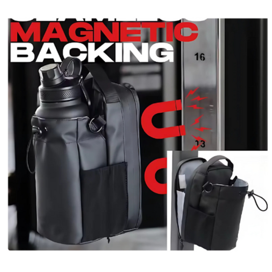 Bolsa Portatil De Gimnasio Magnetico Celular Y Botella